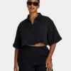 Camisa corta de resort para mujer – negra Camisa corta de resort para mujer – negra
