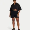 Camisa corta de resort para mujer – negra Camisa corta de resort para mujer – negra