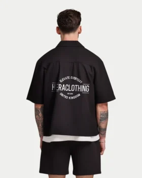 Camisas de algodón de manga corta para hombre