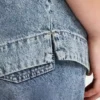 Camisas de denim de manga corta para mujer Camisas de denim de manga corta para mujer