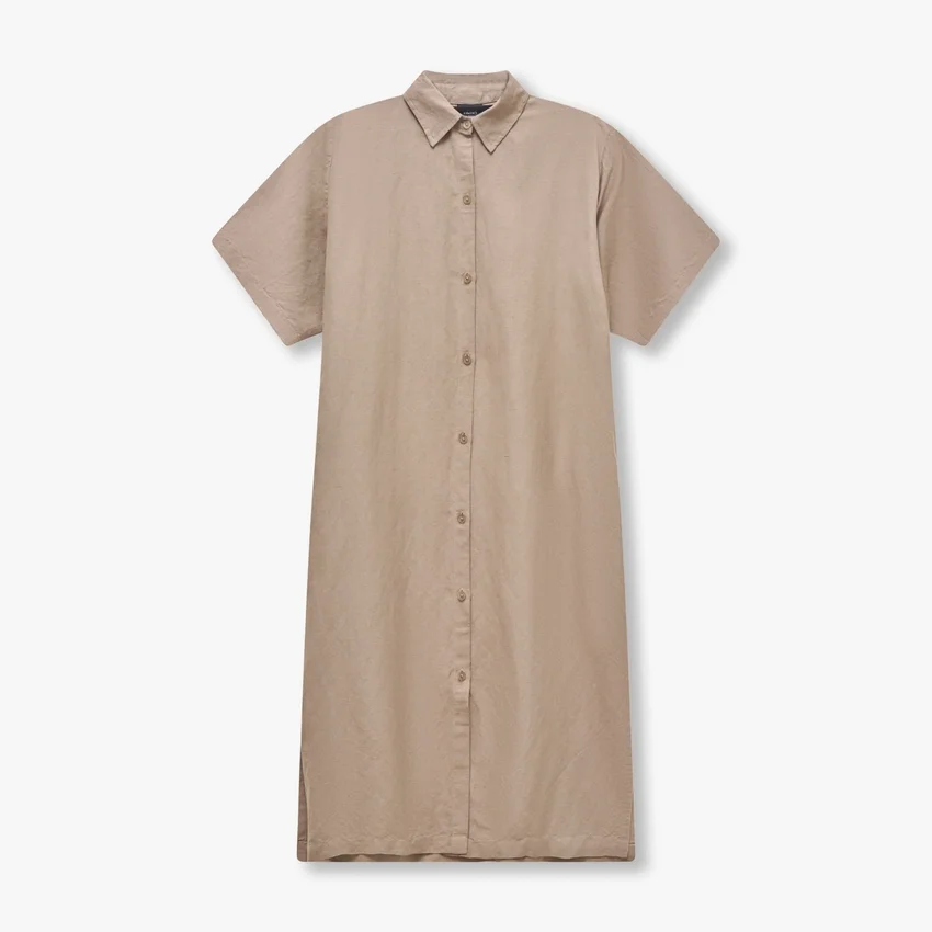 Camisas de mezcla de lino Rewear – gris marisma Camisas de mezcla de lino Rewear – gris marisma