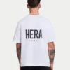 Camiseta básica oversize para hombre – blanca