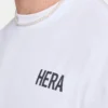 Camiseta básica oversize para hombre – blanca