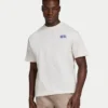 Camiseta básica oversize para hombre – blanco roto