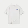 Camiseta básica oversize para hombre – blanco roto