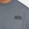 Camiseta básica oversize para hombre – gris carbón