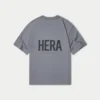 Camiseta básica oversize para hombre – gris carbón