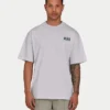 Camiseta básica oversize para hombre – gris jaspeado Camiseta básica oversize para hombre – gris jaspeado