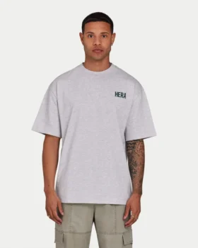 camiseta bsica oversize para hombre gris jaspeado 2 280x350 - Camiseta b&aacute;sica oversize para hombre - gris jaspeado