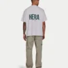 Camiseta básica oversize para hombre – gris jaspeado Camiseta básica oversize para hombre – gris jaspeado