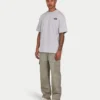 Camiseta básica oversize para hombre – gris jaspeado Camiseta básica oversize para hombre – gris jaspeado