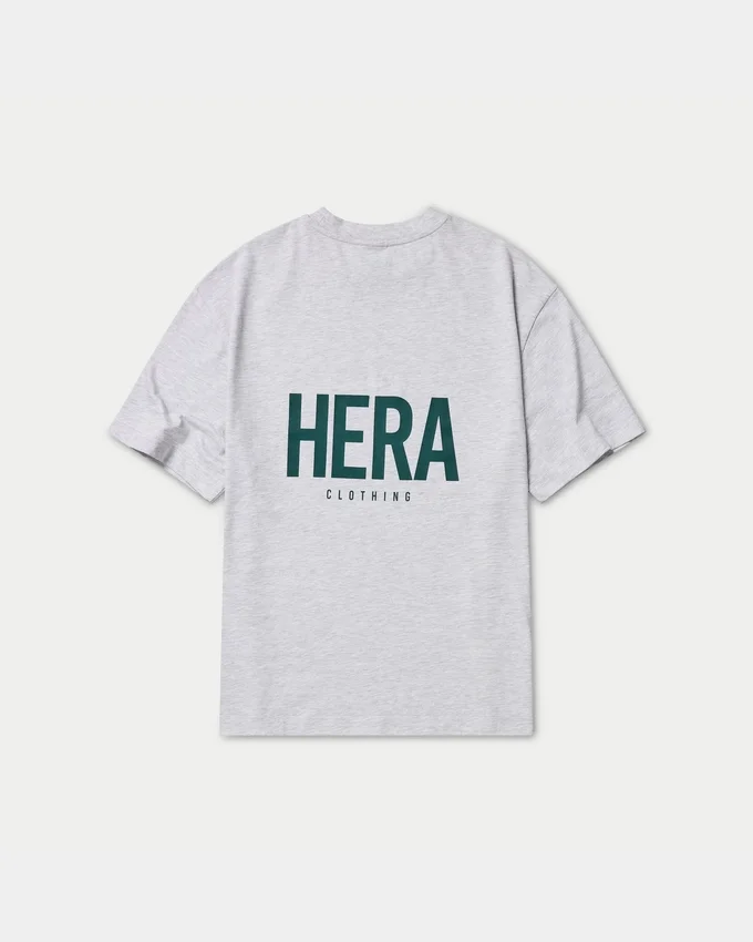 Camiseta básica oversize para hombre – gris jaspeado Camiseta básica oversize para hombre – gris jaspeado