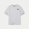 Camiseta básica oversize para hombre – gris jaspeado Camiseta básica oversize para hombre – gris jaspeado