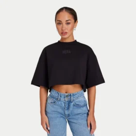 Camiseta corta Icon de Rewear – negra