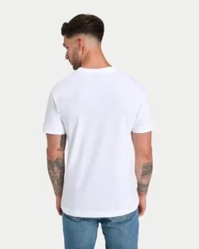 Camiseta de corte regular de la marca Mens Label – blanca