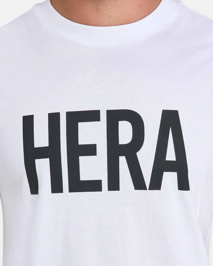 Camiseta de corte regular de la marca Mens Label – blanca Camiseta de corte regular de la marca Mens Label – blanca