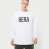 Camiseta de manga larga de la marca para hombre – blanca