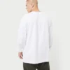 Camiseta de manga larga de la marca para hombre – blanca