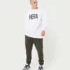 Camiseta de manga larga de la marca para hombre – blanca