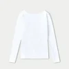 Camiseta de manga larga «Dual Wear» de la colección «Essentials» para mujer – blanca