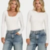 Camiseta de manga larga «Essential Dual Wear» para mujer