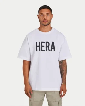 Camiseta Label para hombre – blanca