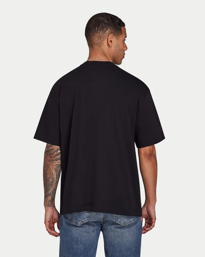 Camiseta oversize «Blank» para hombre – negra Camiseta oversize «Blank» para hombre – negra