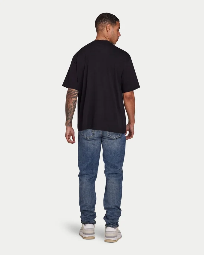 Camiseta oversize «Blank» para hombre – negra Camiseta oversize «Blank» para hombre – negra
