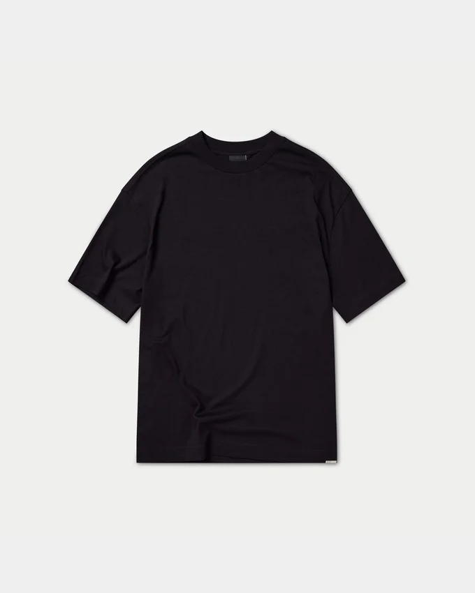 Camiseta oversize «Blank» para hombre – negra Camiseta oversize «Blank» para hombre – negra