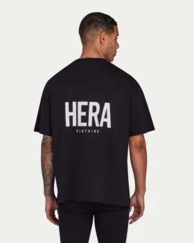 Camiseta oversize básica para hombre – negra