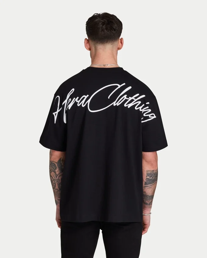 Camiseta oversize con letras para hombre Camiseta oversize con letras para hombre