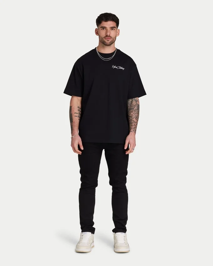 Camiseta oversize con letras para hombre Camiseta oversize con letras para hombre