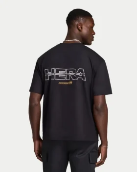 Camiseta oversize de hombre con estampado de pista de carreras