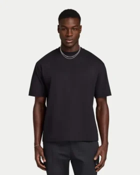 Camiseta oversize de hombre con estampado de pista de carreras