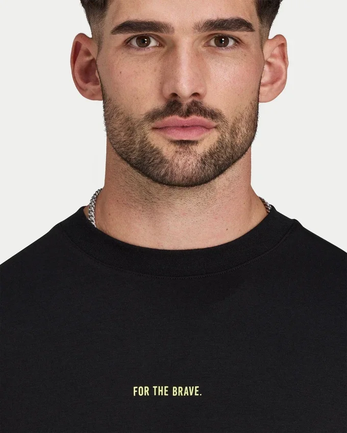 Camiseta oversize «For the Brave» para hombre Camiseta oversize «For the Brave» para hombre