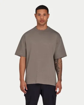 Camiseta oversize lisa para hombre – gris pantano