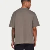 Camiseta oversize lisa para hombre – gris pantano Camiseta oversize lisa para hombre – gris pantano