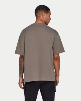 Camiseta oversize lisa para hombre – gris pantano