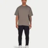 Camiseta oversize lisa para hombre – gris pantano Camiseta oversize lisa para hombre – gris pantano