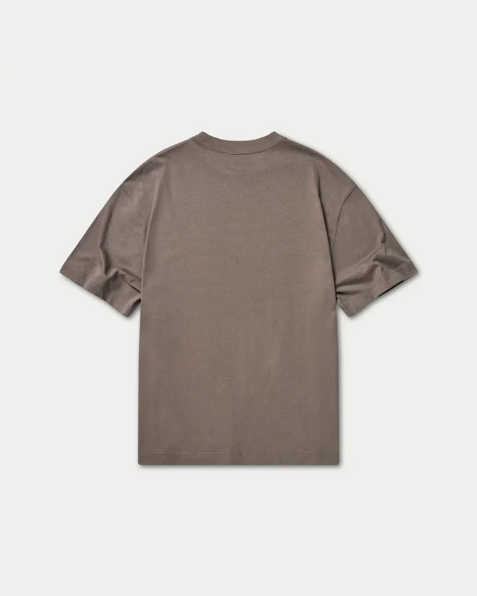 Camiseta oversize lisa para hombre – gris pantano Camiseta oversize lisa para hombre – gris pantano