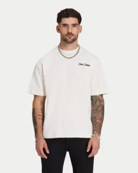 Camiseta «Script» de peso grueso para hombre