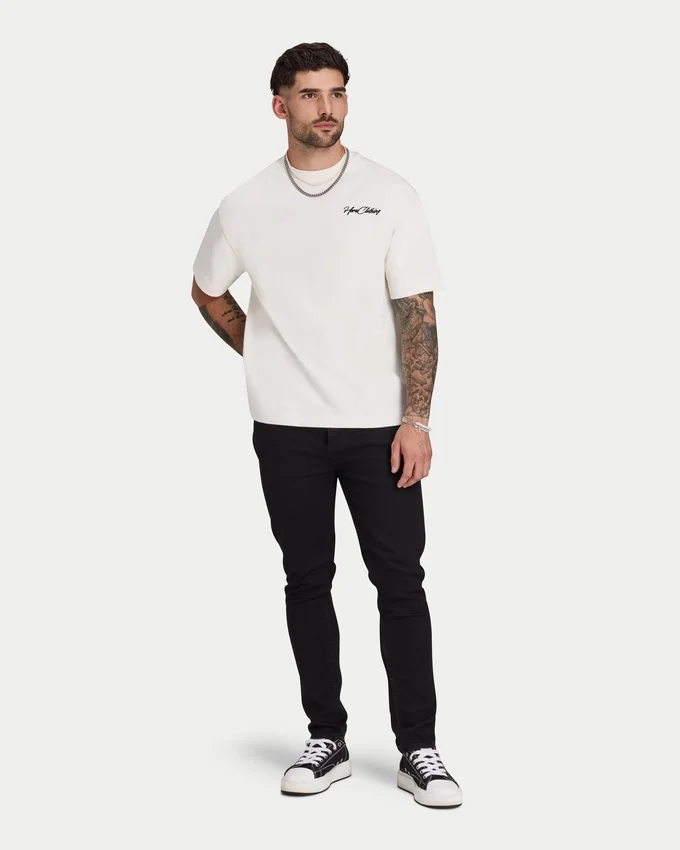 Camiseta «Script» de peso grueso para hombre Camiseta «Script» de peso grueso para hombre
