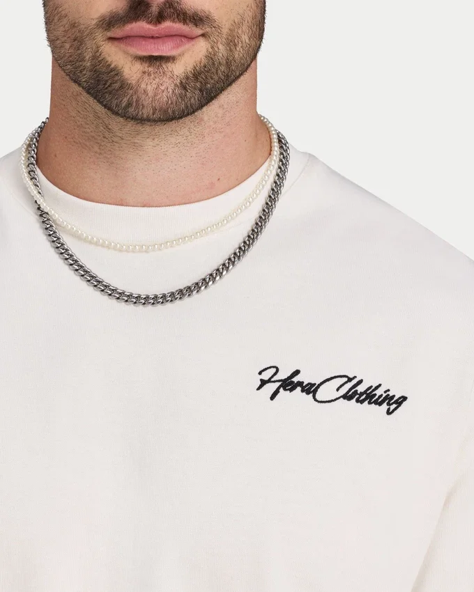 Camiseta «Script» de peso grueso para hombre Camiseta «Script» de peso grueso para hombre