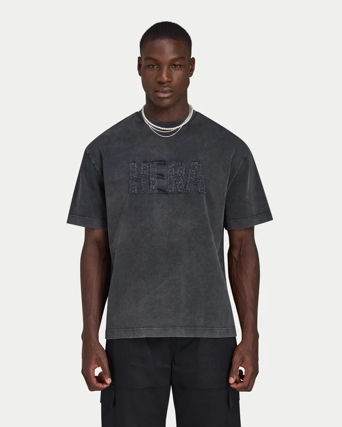 Camiseta Signature oversize lavada para hombre Camiseta Signature oversize lavada para hombre