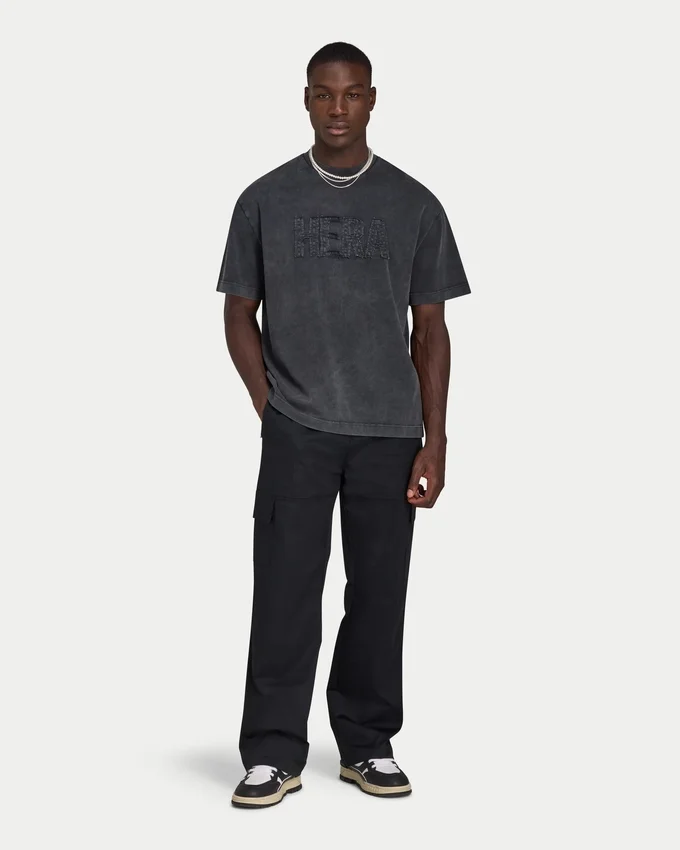 Camiseta Signature oversize lavada para hombre Camiseta Signature oversize lavada para hombre