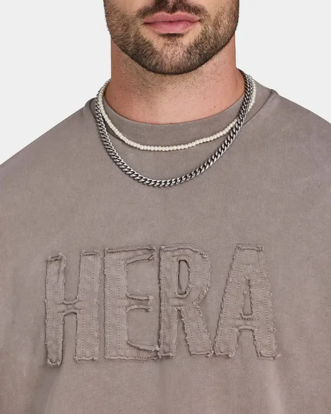 Camiseta Signature oversize lavada para hombre Camiseta Signature oversize lavada para hombre