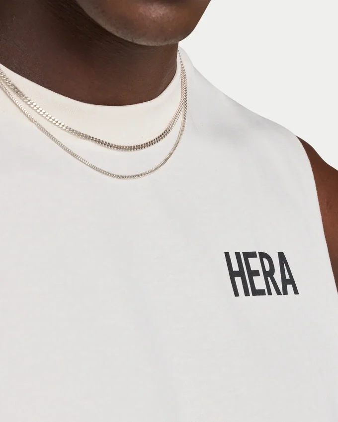 Camiseta sin mangas básica para hombre – blanca Camiseta sin mangas básica para hombre – blanca