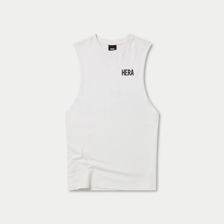 Camiseta sin mangas básica para hombre – blanca Camiseta sin mangas básica para hombre – blanca