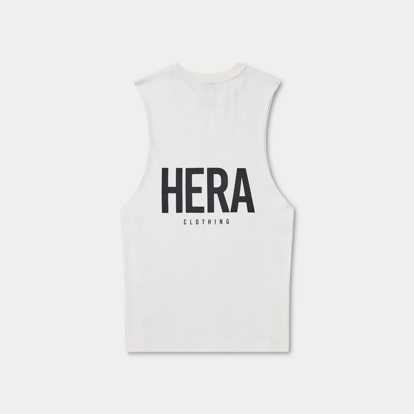 Camiseta sin mangas básica para hombre – blanca Camiseta sin mangas básica para hombre – blanca