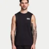 Camiseta sin mangas básica para hombre – negra Camiseta sin mangas básica para hombre – negra